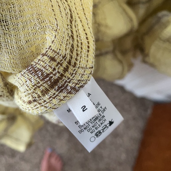 LISA MARIE FERNANDEZ Gathered Checked Linen-Blend Gauze Dress 2 - Picture 11 of 14